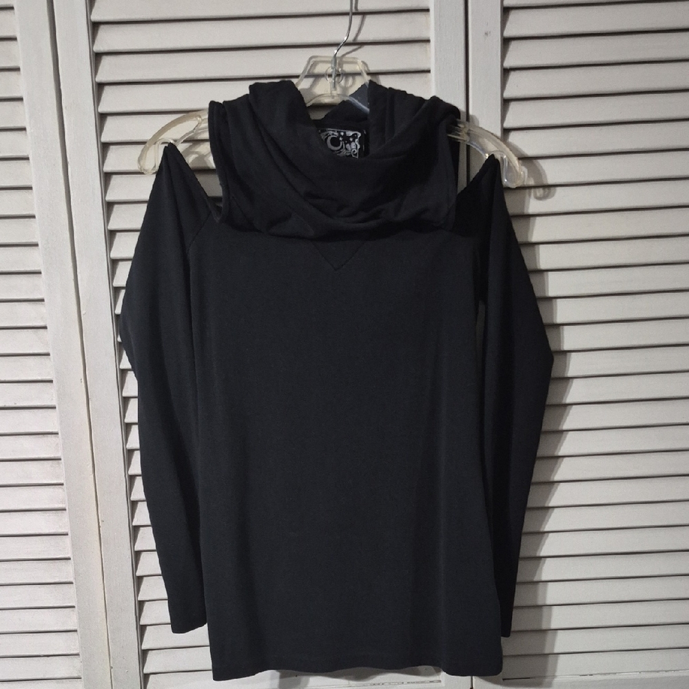 Killstar Black Cold Shoulder Top